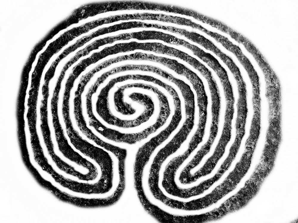 Restored Dritvík labyrinth plan